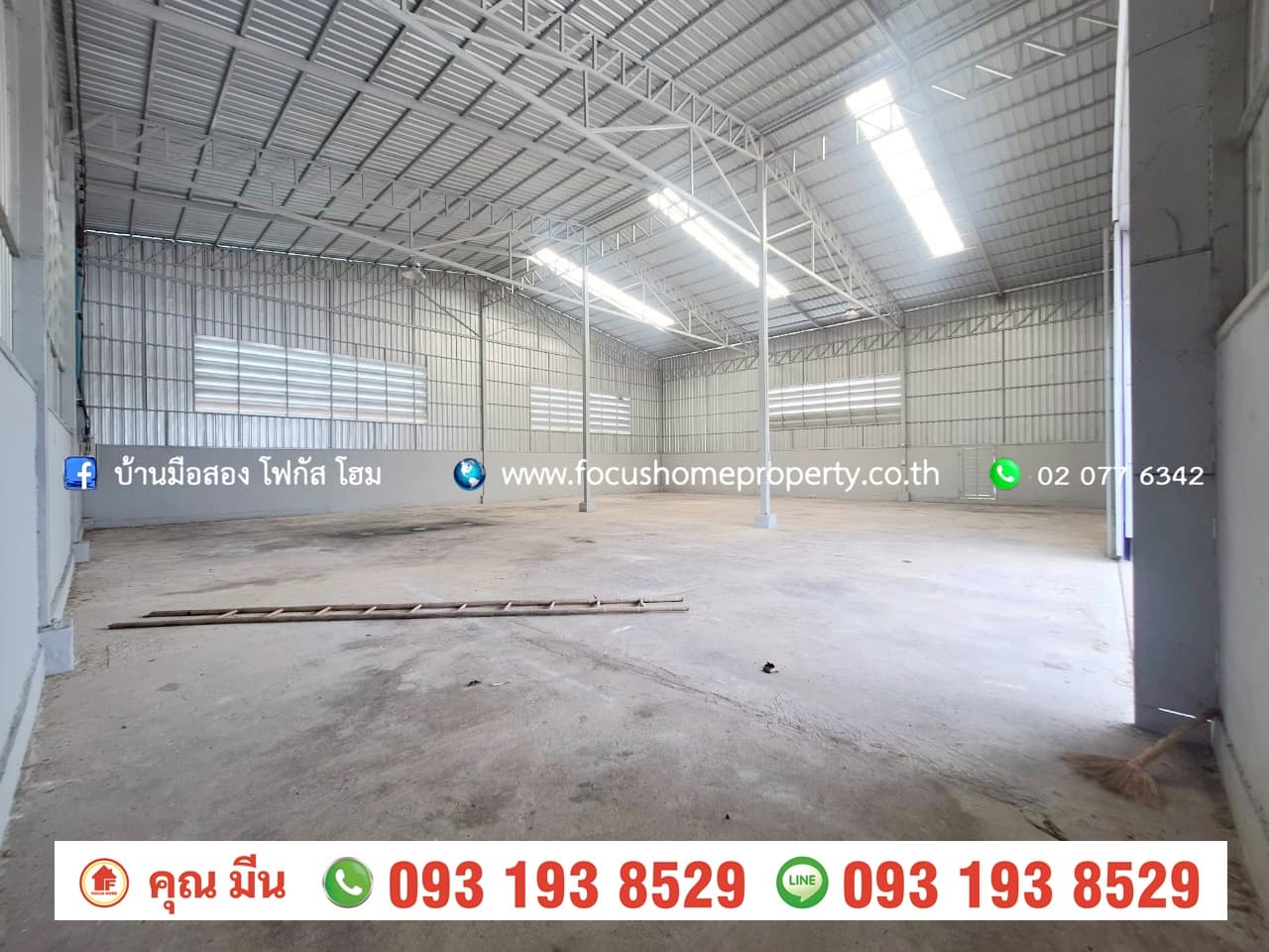 ขาย หรือ เช่า ที่ดินพร้อมโกดัง 200 ตร.ว วัดสโมสร ถนนไทรน้อย-บางเลน